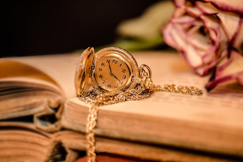 Clock and time travel concept